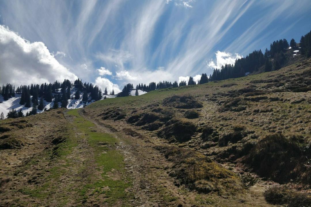 Schöne Wolkenformation